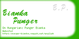 bianka punger business card